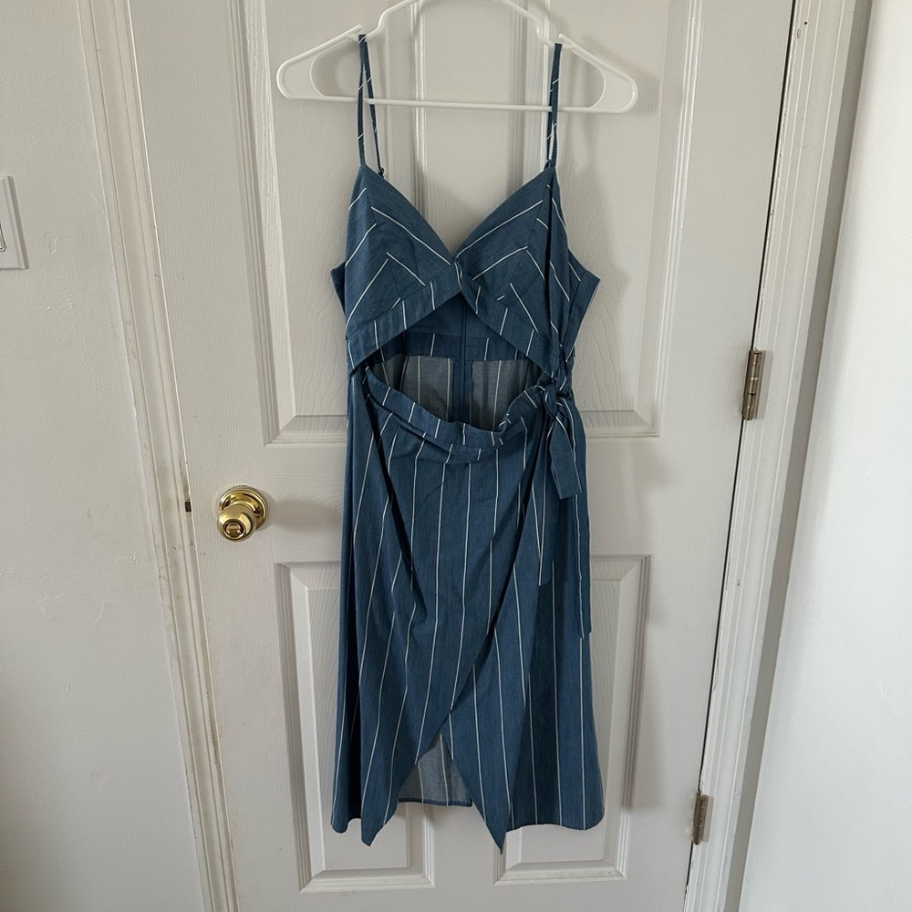 Forever 21 Blue Asymmetrical Sundress